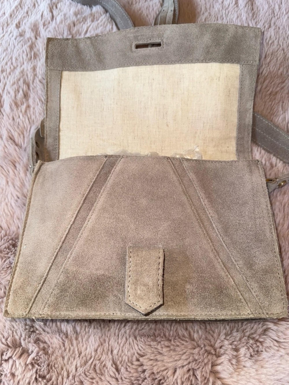 Zara Suede Leather Crossbody Bag - Picture 8 of 10